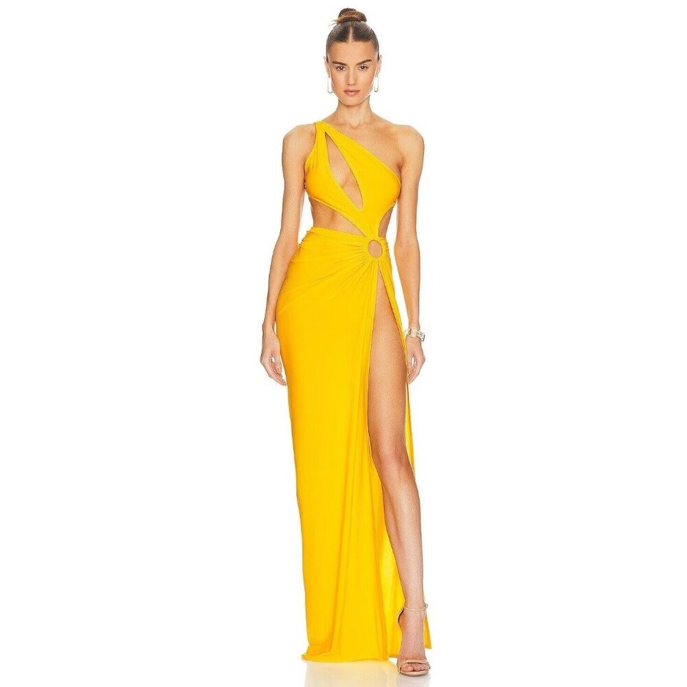 J.Angelique Andrina Dress Solid Yellow